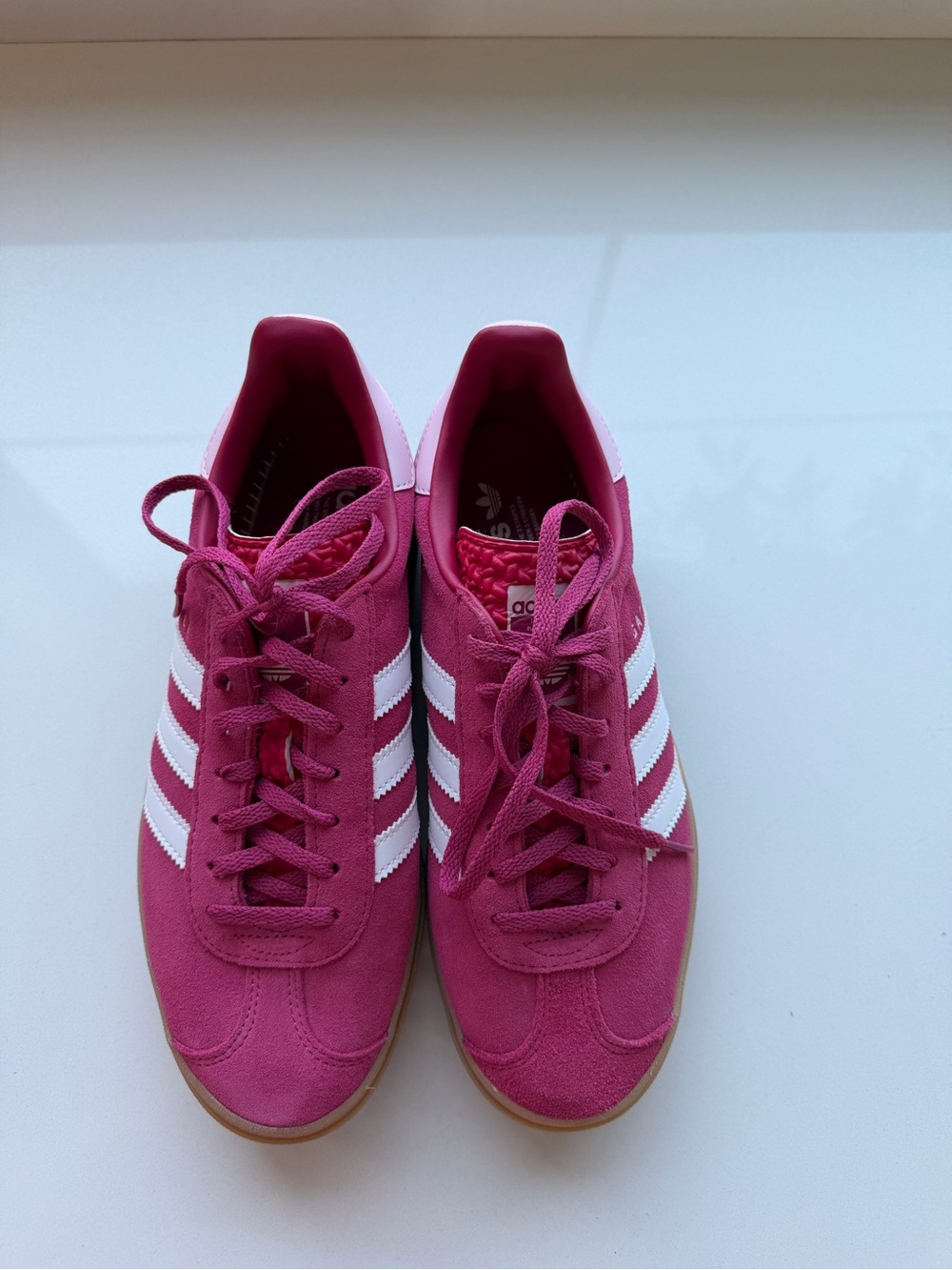 adidas Gazelle Women’s Platform Sneaker — Pink/White - Picture 4 of 9